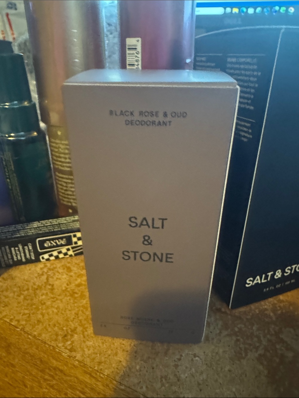 Salt & Stone Black Rose & Oud Deodorant — Gray